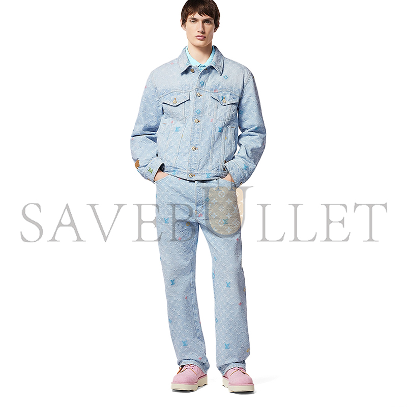 LOUIS VUITTON JAQUETA JEANS MONOGRAM 1AFRXM LOUIS VUITTON JAQUETA JEANS MONOGRAM 1AFRXM